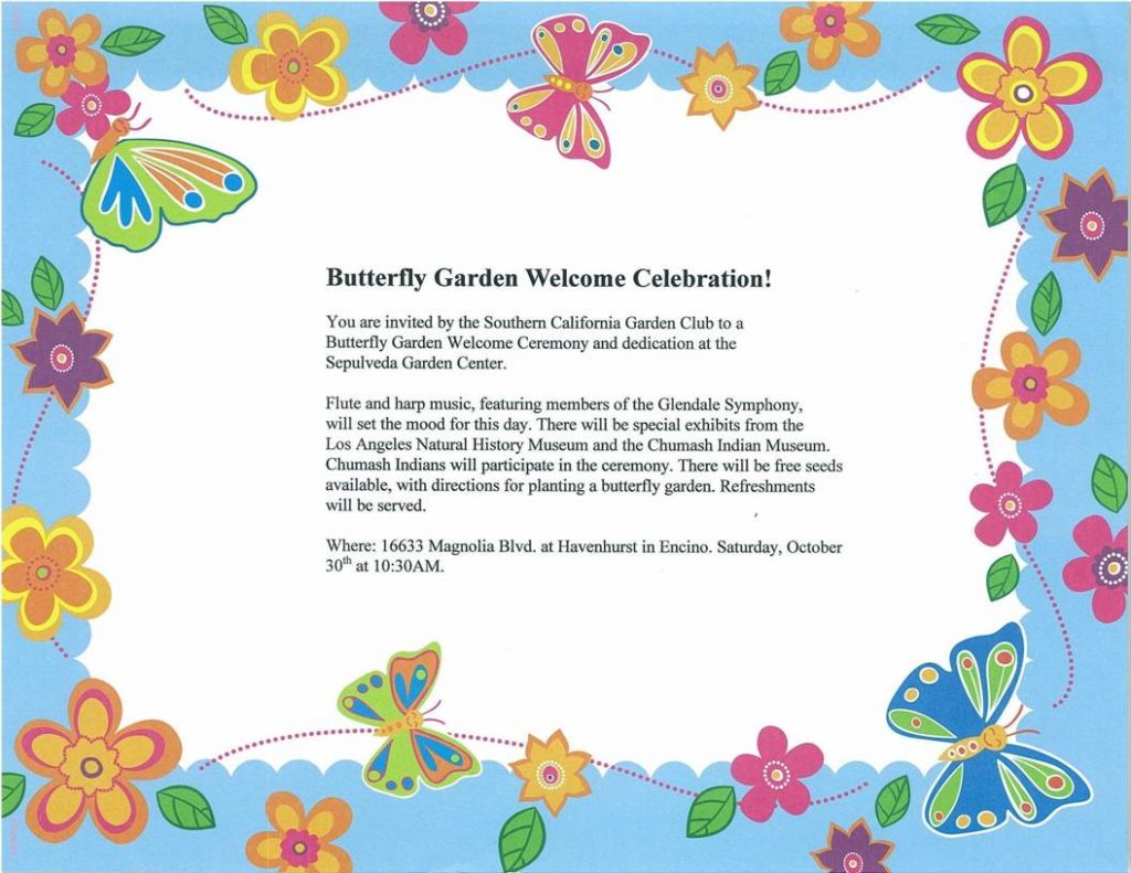 Butterfly Garden Dedication